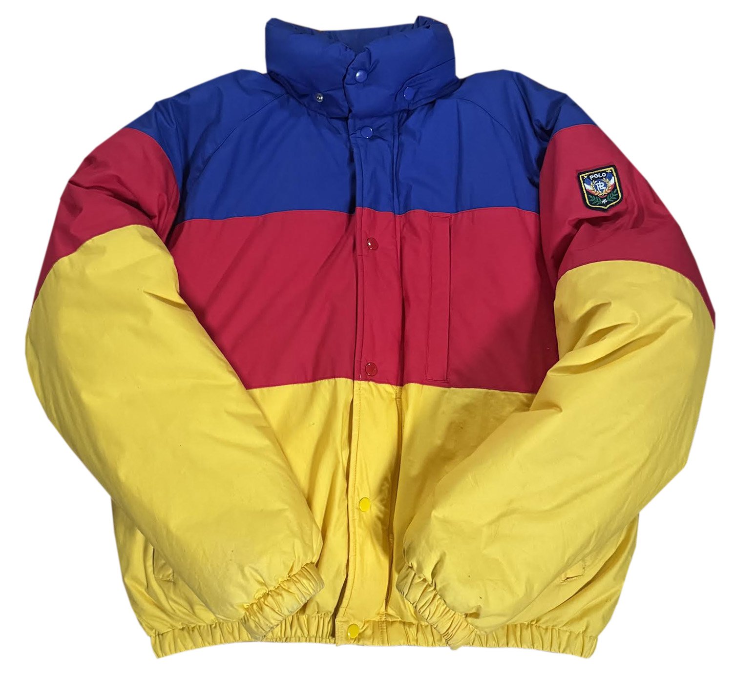 Vintage Polo Ralph Lauren Colorful Uni Crest Jacket (Size L) — RootsBK